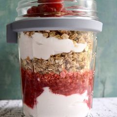 A picture of Raspberry Granola Pots.