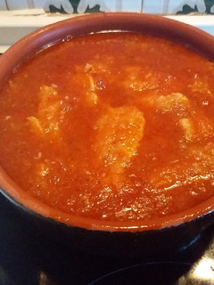 Una foto de Sopitas de tomate por el chef David rico rico arribererchi