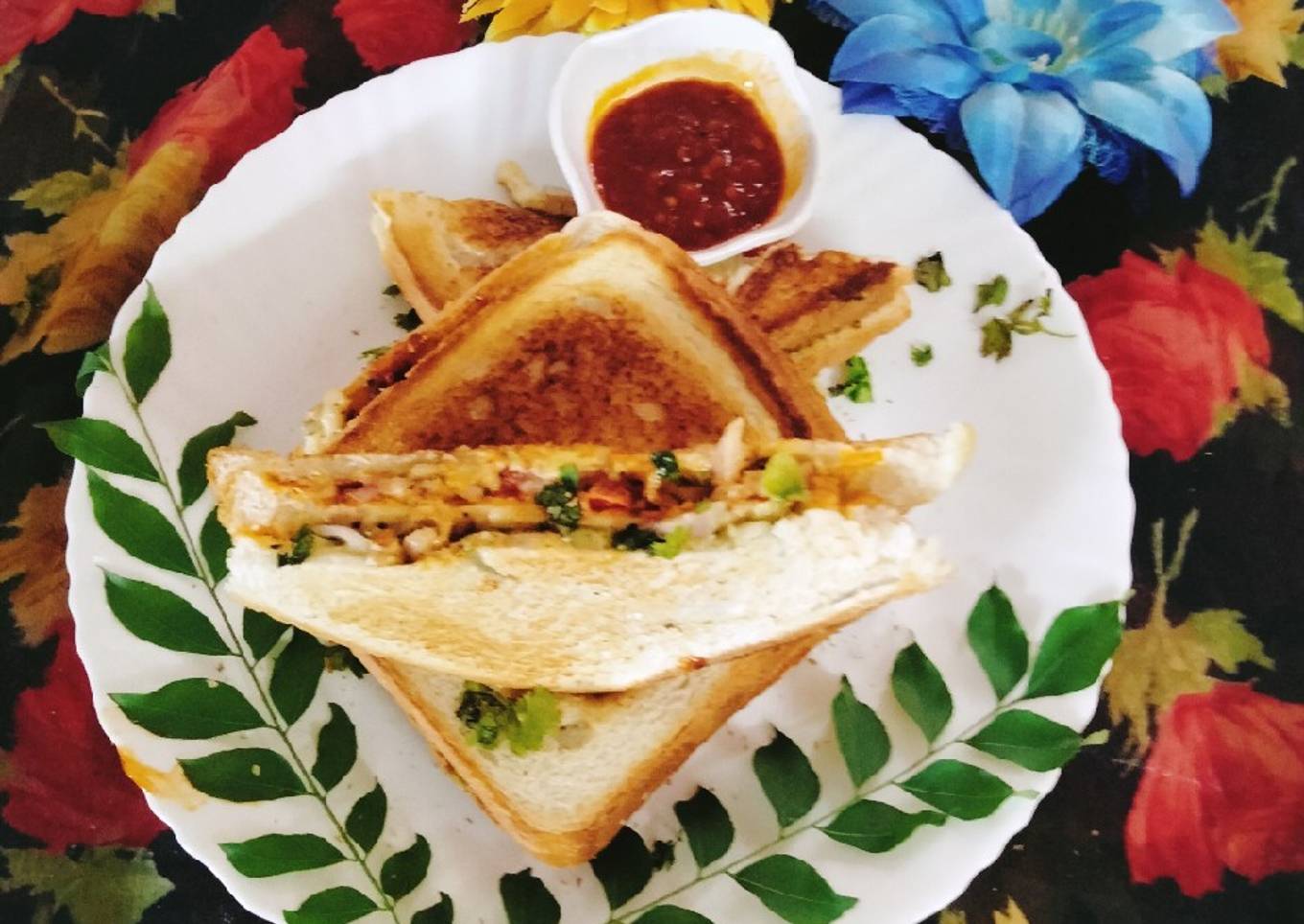 Vegetable cheese 🧀🧀🧀 Sandwich 🥪🥪🥪