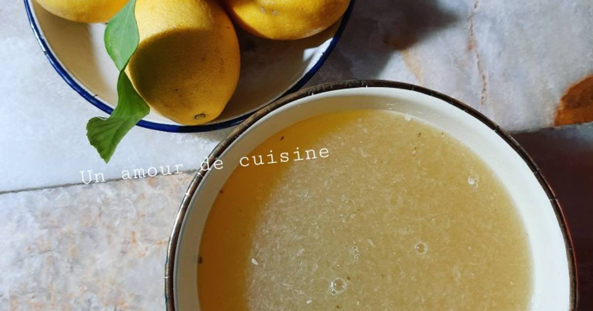 Sirop de citron maison 🍋 de Un amour de cuisine - Cookpad
