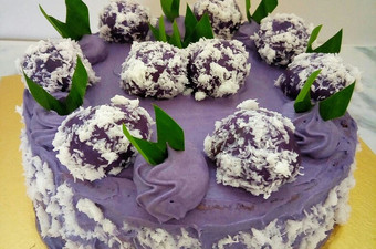 Resep Klepon Cake Taro yang Enak