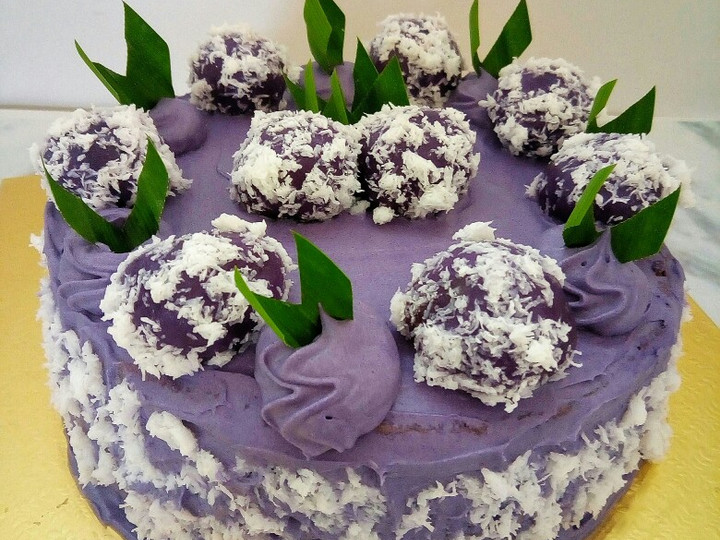 Resep Klepon Cake Taro yang Enak