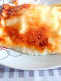 Lasaña en porciones (con sobras de pollo)