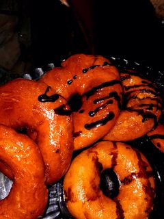 عکسی از دستور دونات پرتقالی و شکلاتی