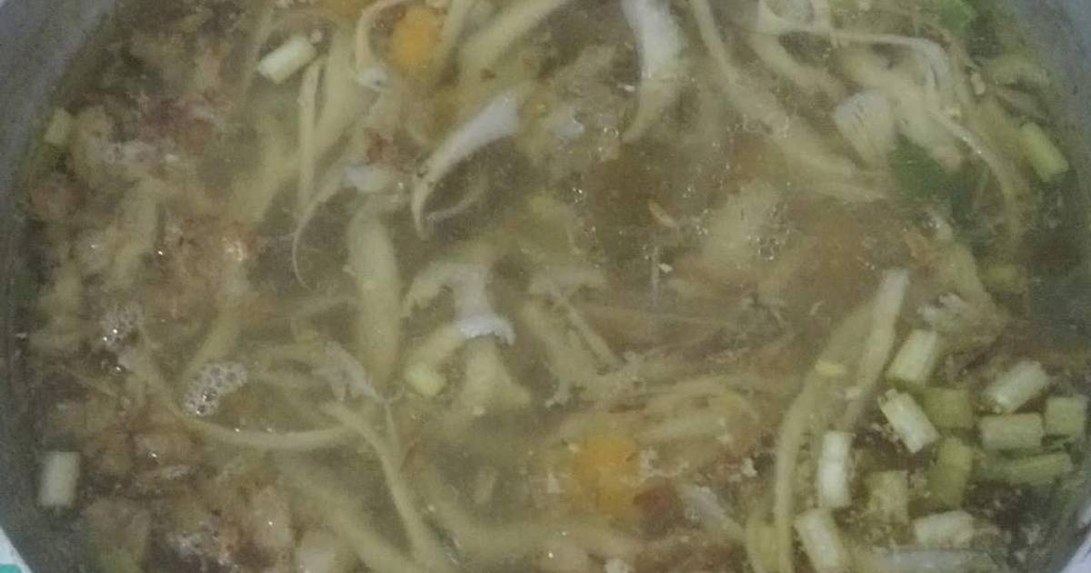 Resep Cara membuat sop jamur tiram hitam mudah,praktis dan nikmat oleh