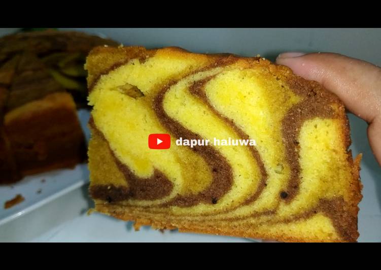 Resep Bolu marmer macan Anti Gagal