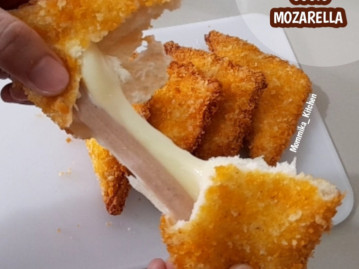 Cara Gampang Membuat Roti goreng sosis mozarella, Enak