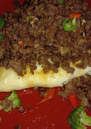 Foto resep Tumis Daging Telor Ceplok