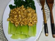 Gambar pokcoy cincang ayam
