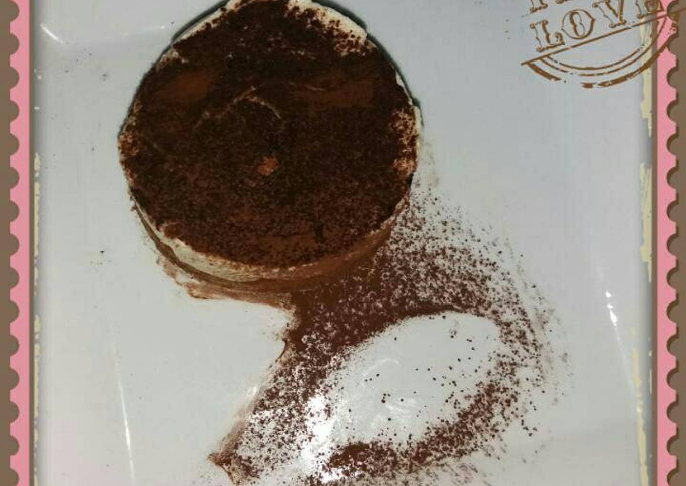 Semifrío de tiramisú individual