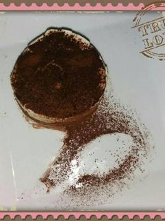 Una foto de Semifrío de tiramisú individual