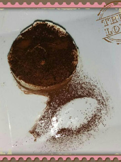 Una foto de Semifrío de tiramisú individual