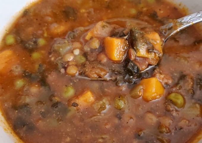 Sausage Lentil Vegetable Soup