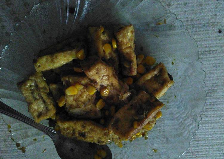 Langkah Mudah untuk meracik jagung tahu sambel ijo, Bikin Ngiler