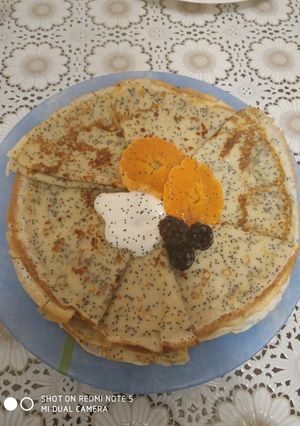 Фото Блины с маком.