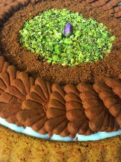 صورة لوصفة تارت البسكويت 🤤❤️