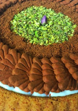 صورة لوصفة تارت البسكويت 🤤❤️