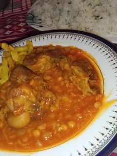 عکسی از دستور خورشت قیمه لعاب دار