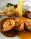 Camarones a la diabla en salsa de tamarindo
