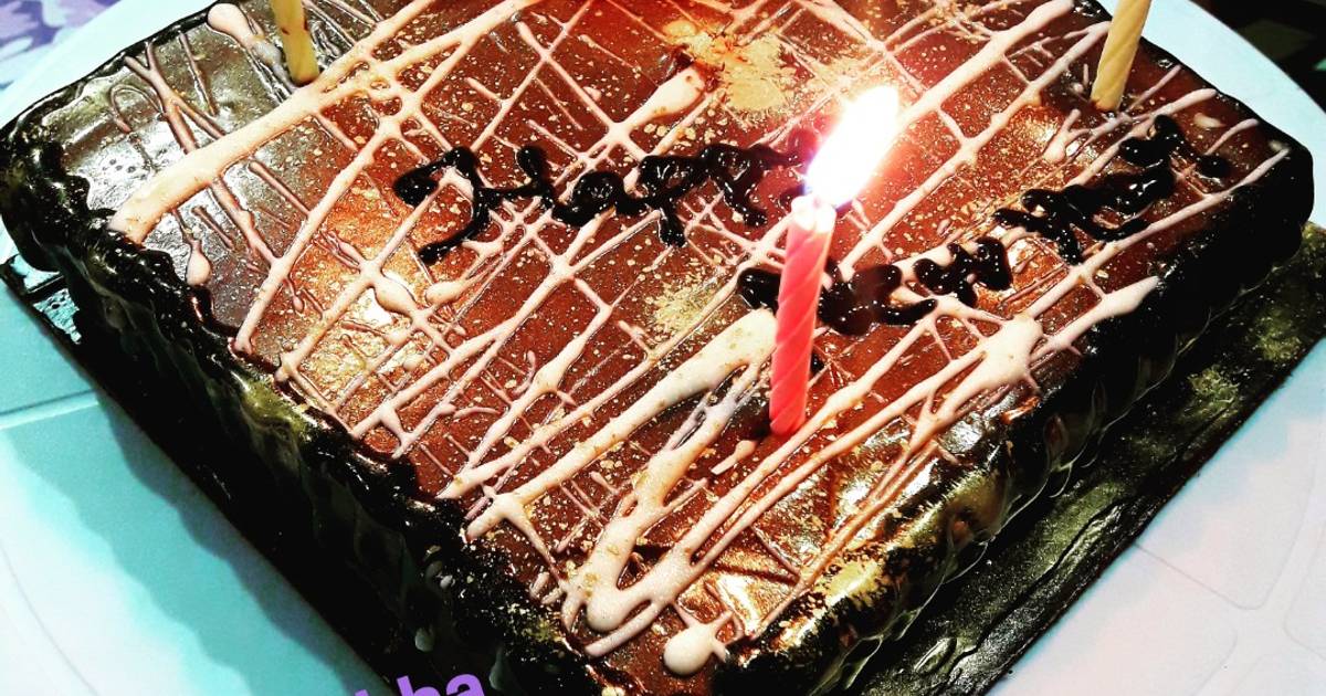 Eggless chocolate Ganache Cake Recipe by Prati's Food Mania Cookpad