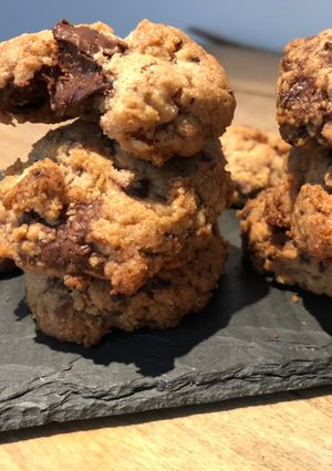 Une photo de Cookies cœur au nutella