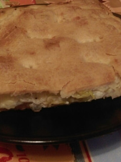 Una foto de Empanada bacón y nata