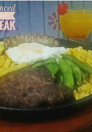 Foto resep Steak daging cincang / minced beef steak