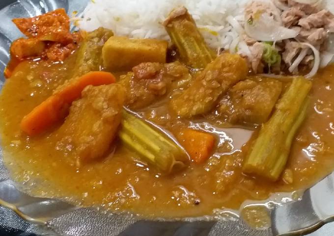 Steps to Prepare Mario Batali Vegetable Sambar (Kerala Style)