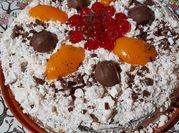 Una foto de postre tipo chaja de dulce de leche