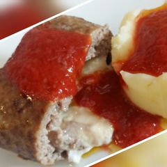 A picture of Polpettone ripiene di crescenza.