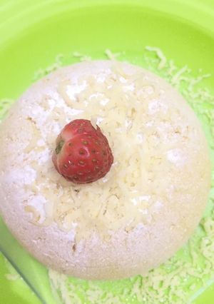 Foto resep Cheese cake gulaHalus with strawberry (no mixer no oven) (pake panci listrik) :)