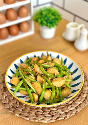 Foto resep Baby Buncis Bakso Ikan
