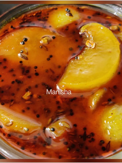 A picture of Sweet Amla Pickle (Indian Gooseberry Pickle).