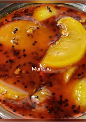 A picture of Sweet Amla Pickle (Indian Gooseberry Pickle).