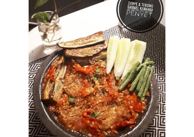 Resep Tempe &amp; Terong sambel kemangi penyet 🍽 Anti Gagal