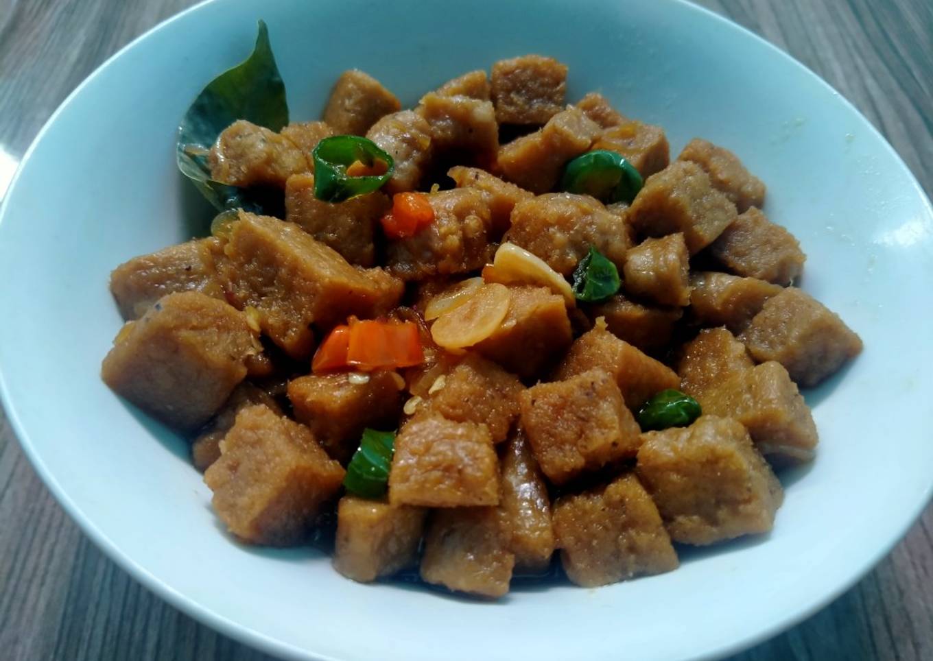 Tumis tempe gembus
