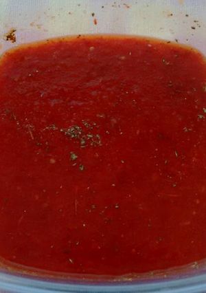 Una foto de Salsa de Chile chipotle. ॐ