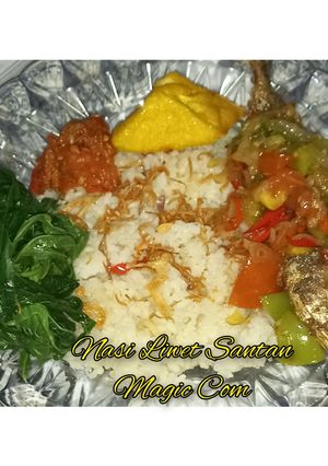Foto resep Nasi liwet santan magic com