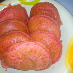 A picture of Red velvet Pancake.