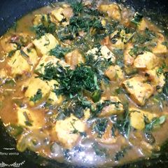 A picture of Onion Paneer ki sabji.