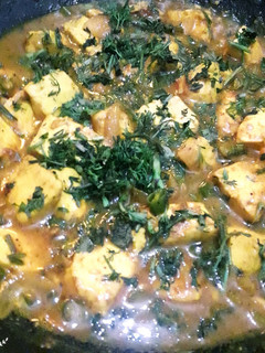 A picture of Onion Paneer ki sabji.