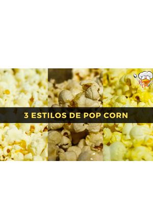 Una foto de 3 Estilos de Pop Corn