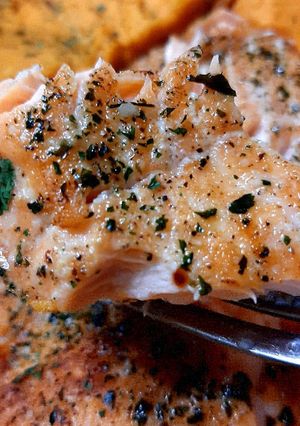 A picture of #tRGj Fresh Salmon Ninja Foodi AF.