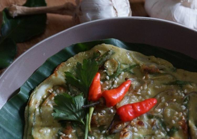 Pajeon (pancake daun bawang ala Korea)