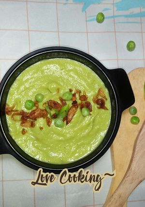 Foto resep Cream Soup Peas (Sup Krim Kacang Polong)