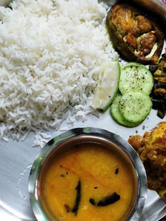 A picture of Dal chawal.