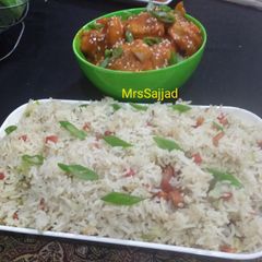 A picture of Vegetable fried rice.