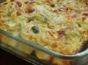 Una foto de Budín de zapallitos