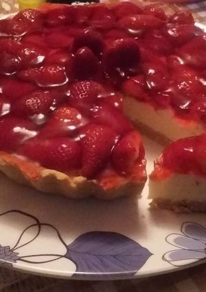 Una foto de Cheesecake de frutillas