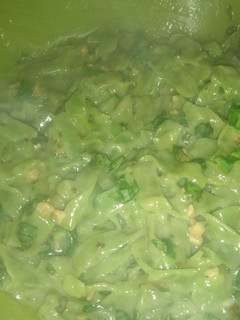 Una foto de Fideos al pesto